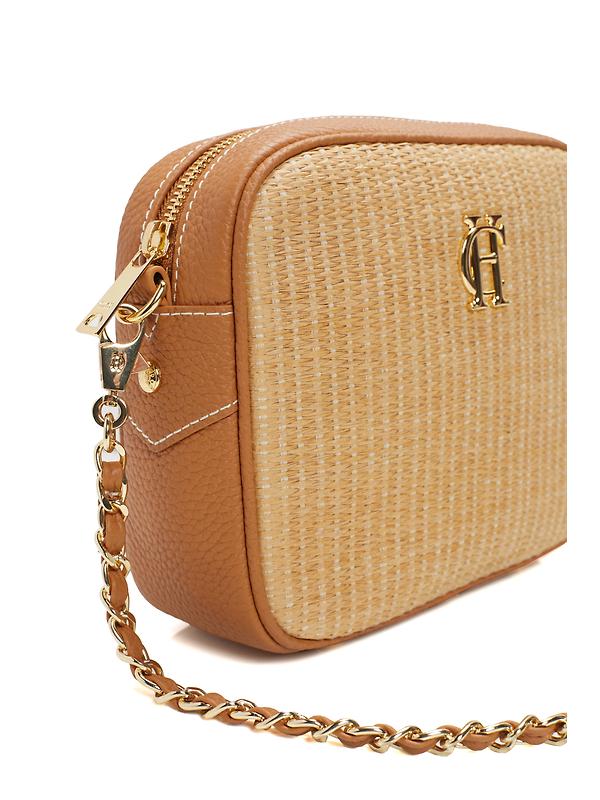 Holland Cooper Women's Soho Camera Bag - Tan Raffia Image 9
