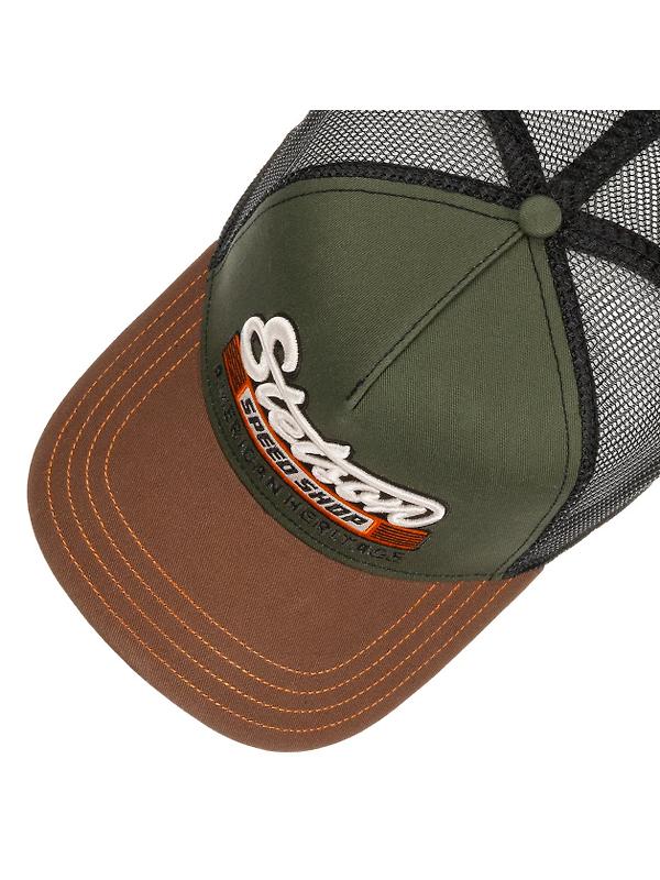 Stetson Speed Shop Trucker Cap - Chestnut/Olive Image 2