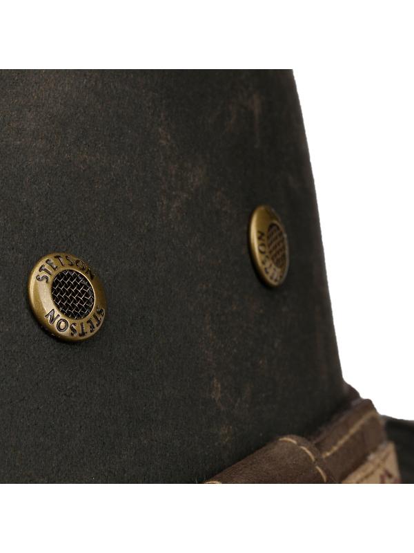 Stetson Sri Lanka Traveller Cloth Hat - Dark Brown Image 5