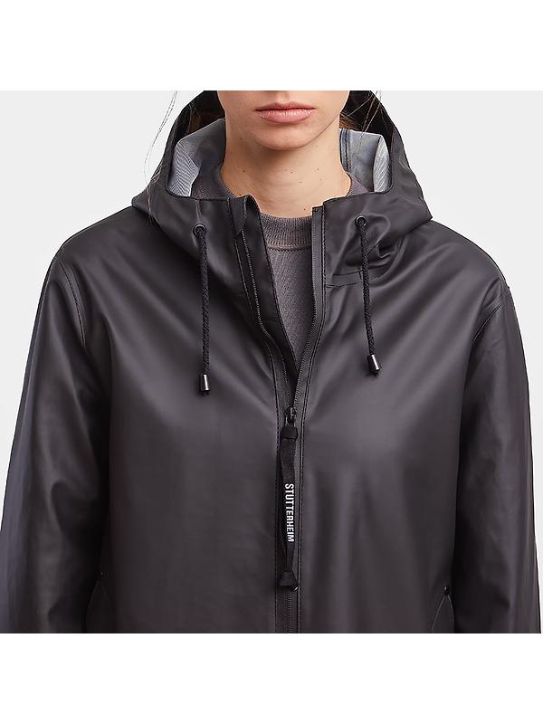 Stutterheim Stockholm Lightweight Raincoat - Black Image 7