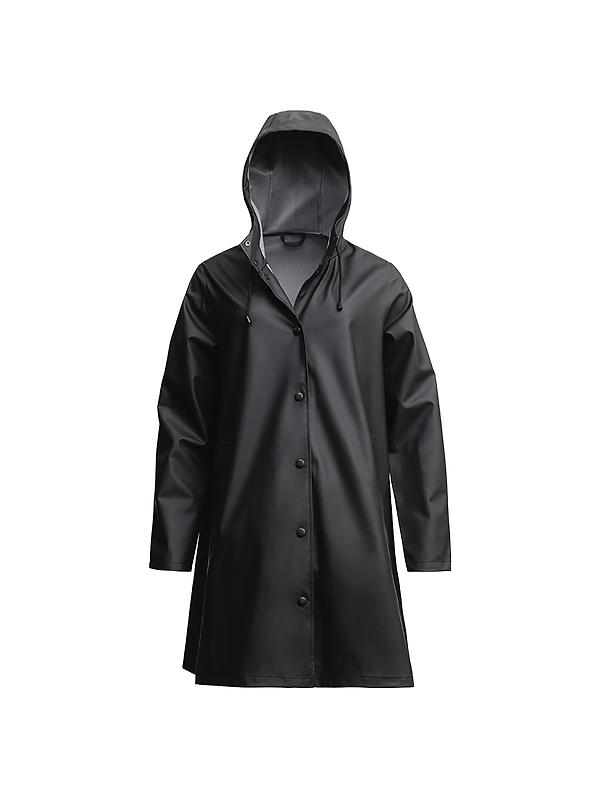 Stutterheim Women's Mosebacke Lightweight Raincoat - Black Image 1