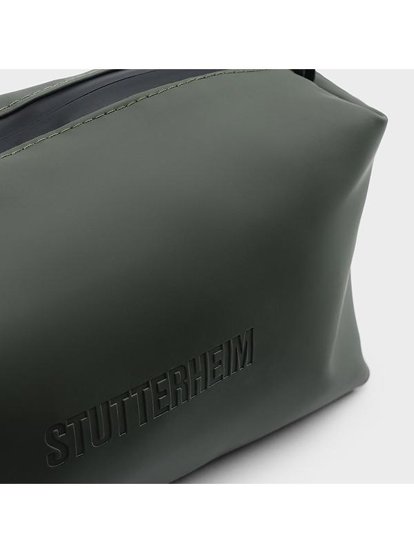 Stutterheim Container Large Wash Bag - Green Image 2