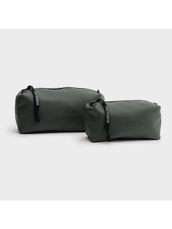Stutterheim Container Large Wash Bag - Green Image 7