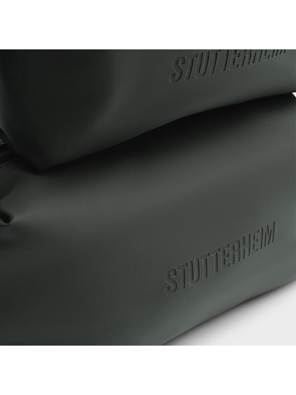 Stutterheim Container Large Wash Bag - Green Image 5