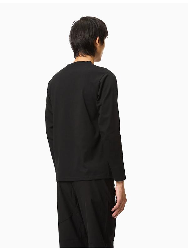 Snow Peak Onepoint Logo Long Sleeve T-Shirt - Black Image 2