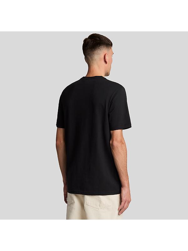 Lyle & Scott Men's Clamp Labelled Plain T-Shirt - Jet Black Image 4