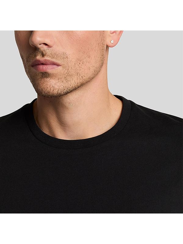 Lyle & Scott Men's Clamp Labelled Plain T-Shirt - Jet Black Image 5