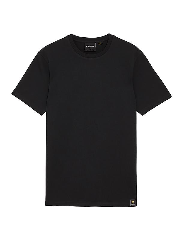 Lyle & Scott Men's Clamp Labelled Plain T-Shirt - Jet Black Product Image