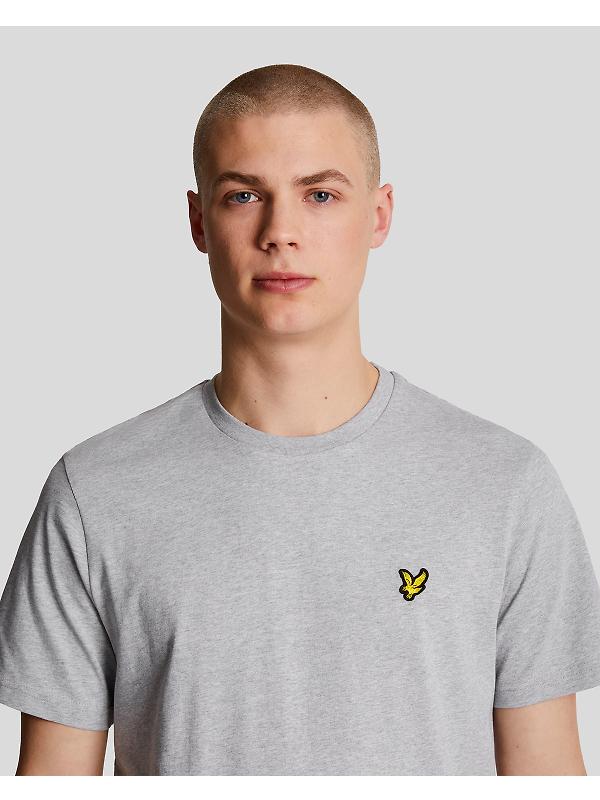 Lyle & Scott Men's Plain T-Shirt - Light Grey Marl Image 4