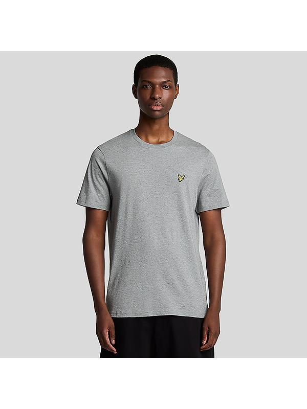 Lyle & Scott Men's Plain T-Shirt - Mid Grey Marl Image 2