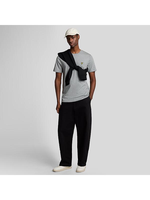 Lyle & Scott Men's Plain T-Shirt - Mid Grey Marl Image 3