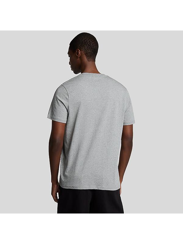 Lyle & Scott Men's Plain T-Shirt - Mid Grey Marl Image 4