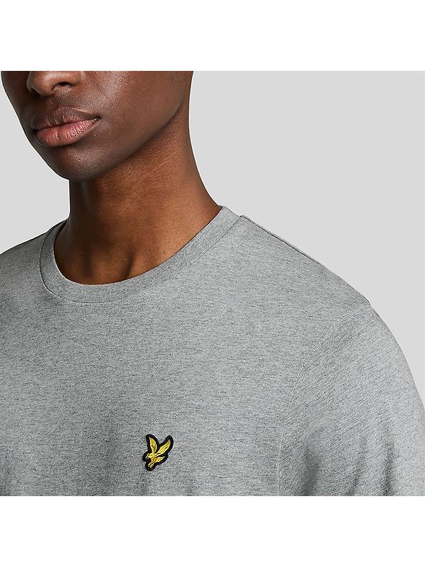 Lyle & Scott Men's Plain T-Shirt - Mid Grey Marl Image 5