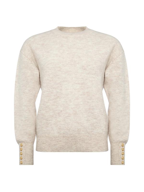 Holland Cooper Women's Tori Crew Neck Knit - Barley Image 1