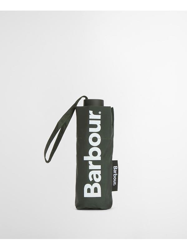 Barbour Logo Mini Umbrella - Barbour Green Image 2