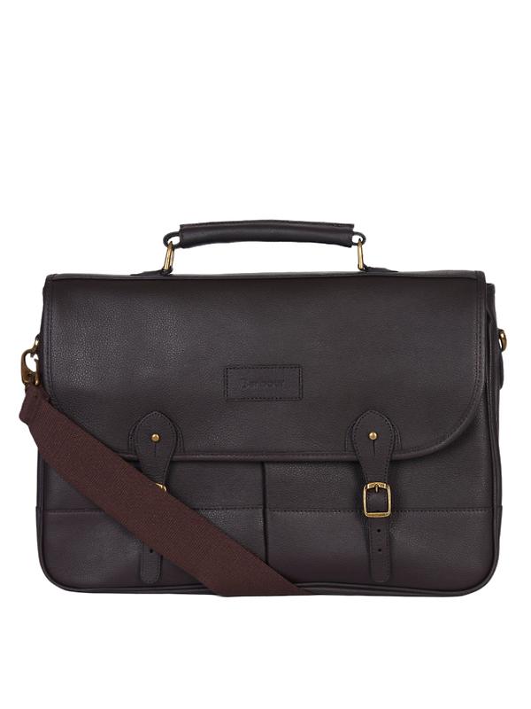 Product image of Barbour Leather Briefcase - Chocolate