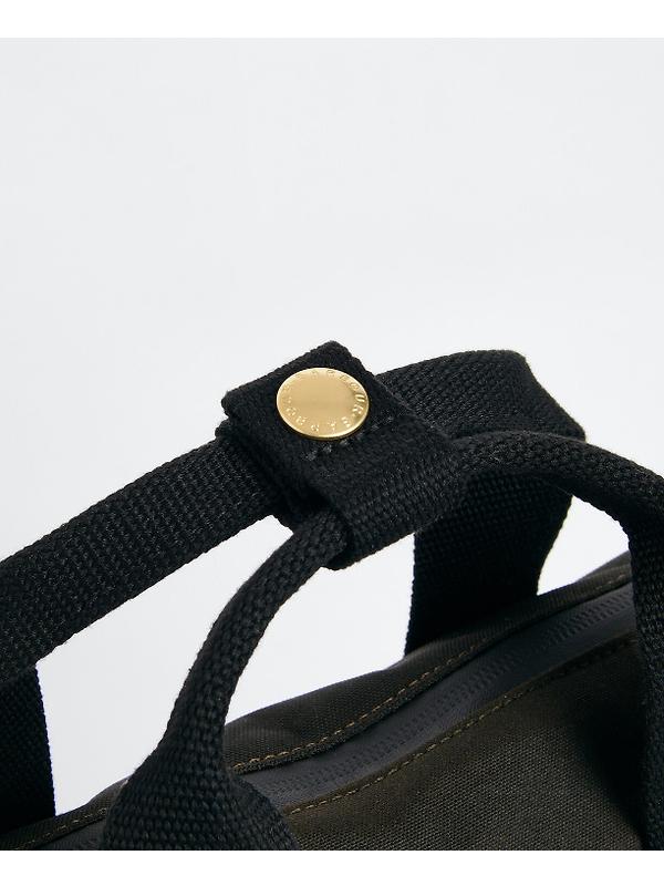 Barbour Field Wax Backpack - Olive/Black Image 6