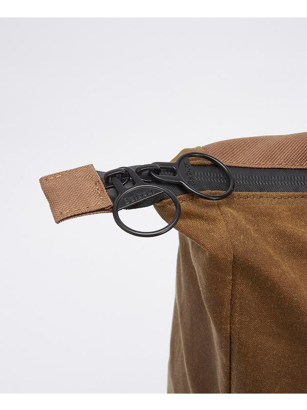 Barbour Field Wax Backpack - Tan/Black Image 5