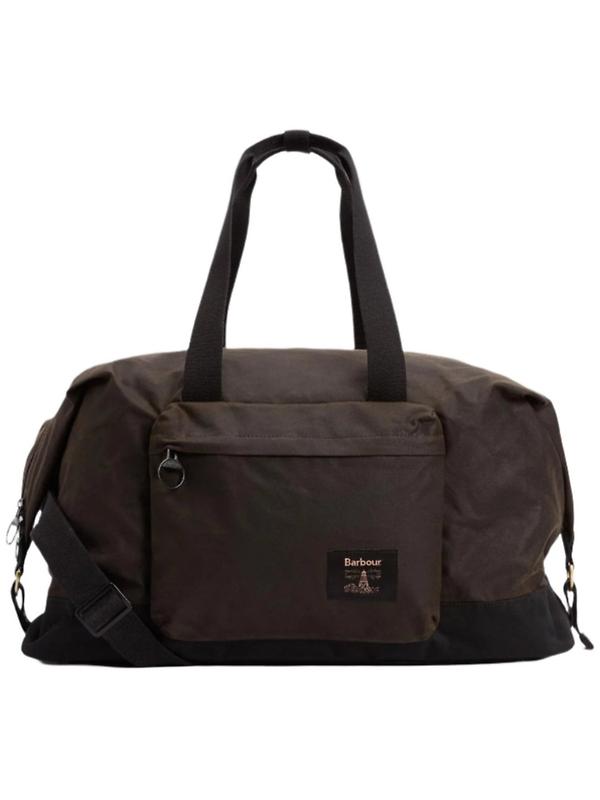 Product image of Barbour Field Waxed Holdall - Olive/Black
