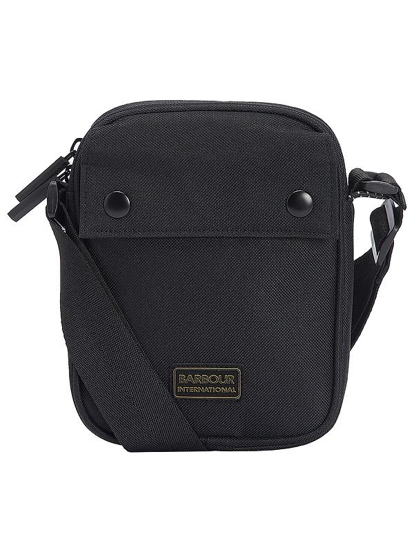 Barbour International Knockhill Essential Crossbody Bag - Black Image 1