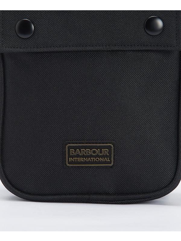 Barbour International Knockhill Essential Crossbody Bag - Black Image 4