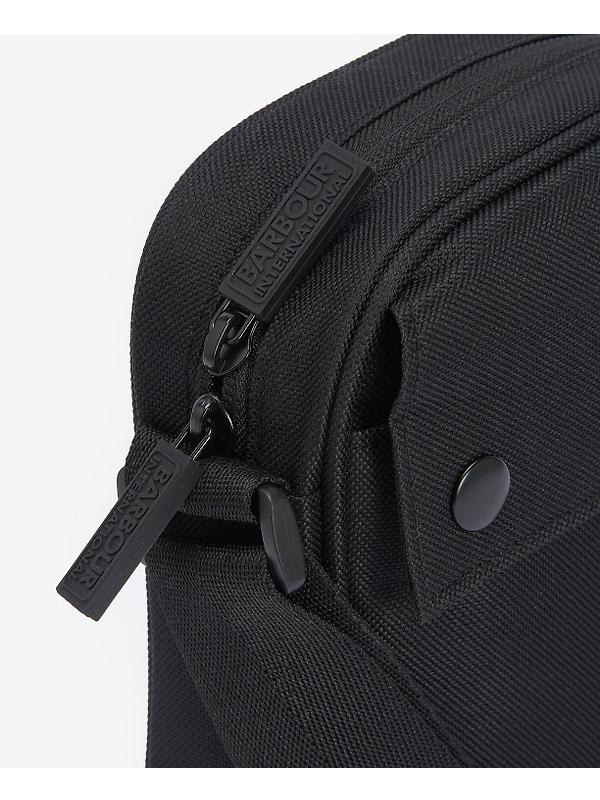 Barbour International Knockhill Essential Crossbody Bag - Black Image 5