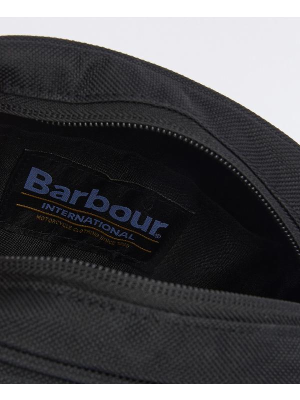 Barbour International Knockhill Essential Crossbody Bag - Black Image 6