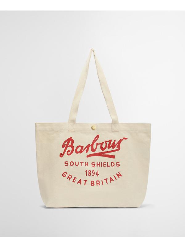Barbour Script Tote Bag - Red Logo Image 8
