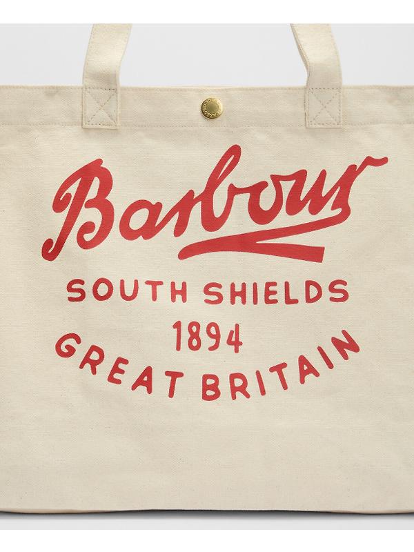 Barbour Script Tote Bag - Red Logo Image 5