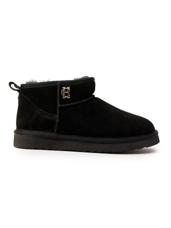 Product image of Holland Cooper Women's Ultra Mini Shearling Boots - Black