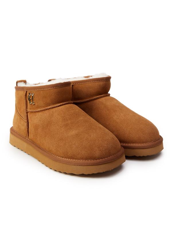 Holland Cooper Women's Ultra Mini Shearling Boots - Tan Image 4