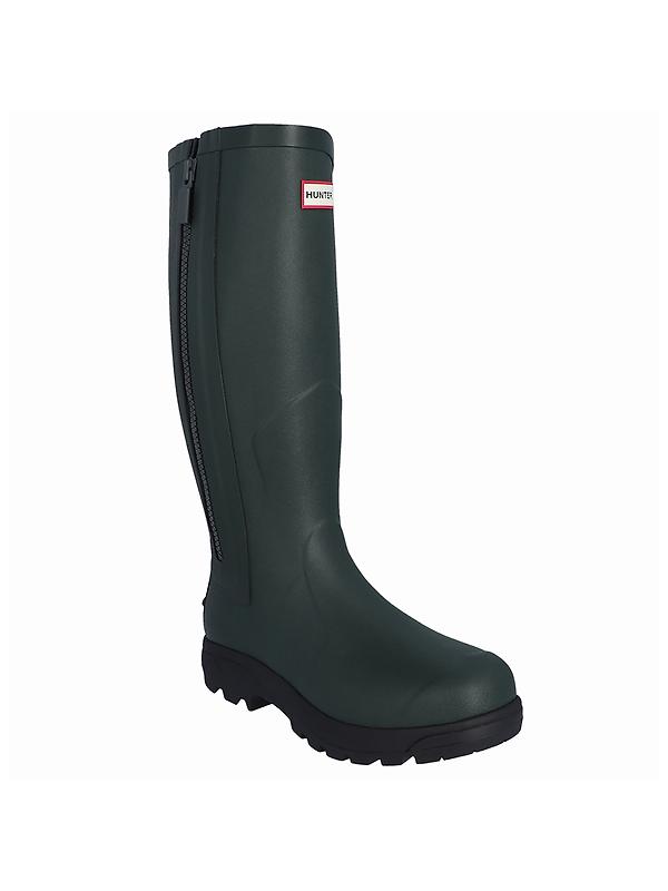 Hunter Unisex Balmoral MkII Full Zip Boots - Dark Olive/Black Image 6