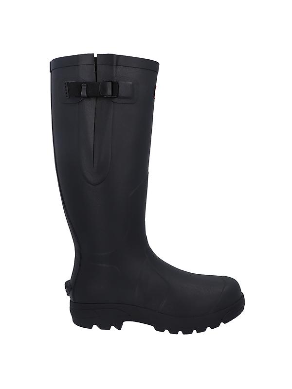 Hunter Unisex Balmoral MkII Side Adjustable Boots - Black Image 1