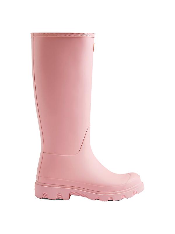 Hunter Unisex Downpour Tall Wellington Boots - Parfait Pink Image 1