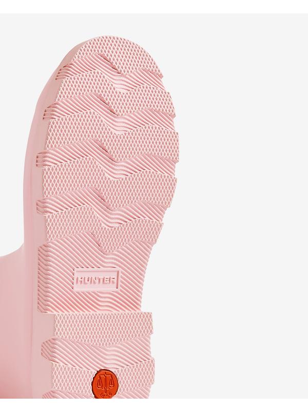 Hunter Unisex Downpour Tall Wellington Boots - Parfait Pink Image 4