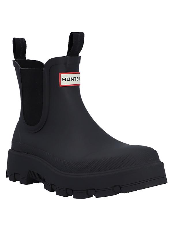 Hunter Unisex Elements Elastic Chelsea Boots - Black Image 6