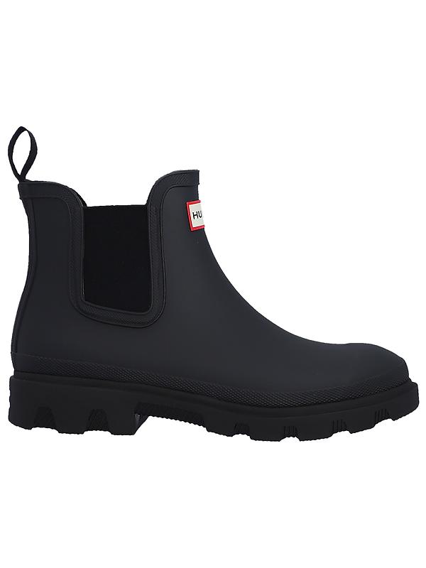 Hunter Unisex Downpour Chelsea Boots - Black Image 1