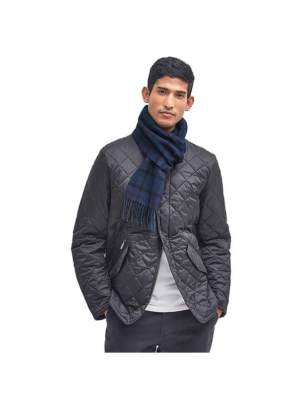 Barbour Tartan Lambswool Scarf - Black Watch Image 1