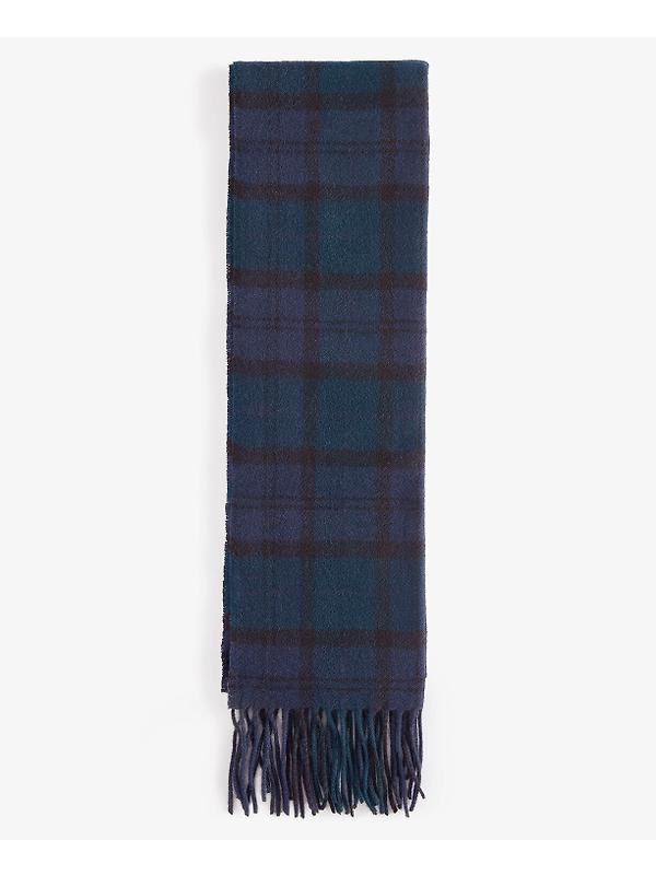 Barbour Tartan Lambswool Scarf - Black Watch Image 3