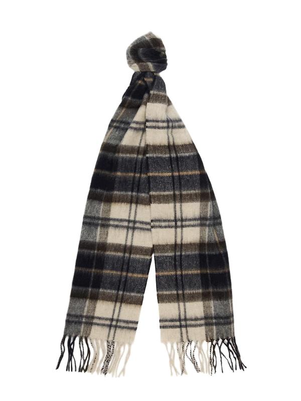 Barbour Large Tattersall Scarf - Midnight Oak | British Attire
