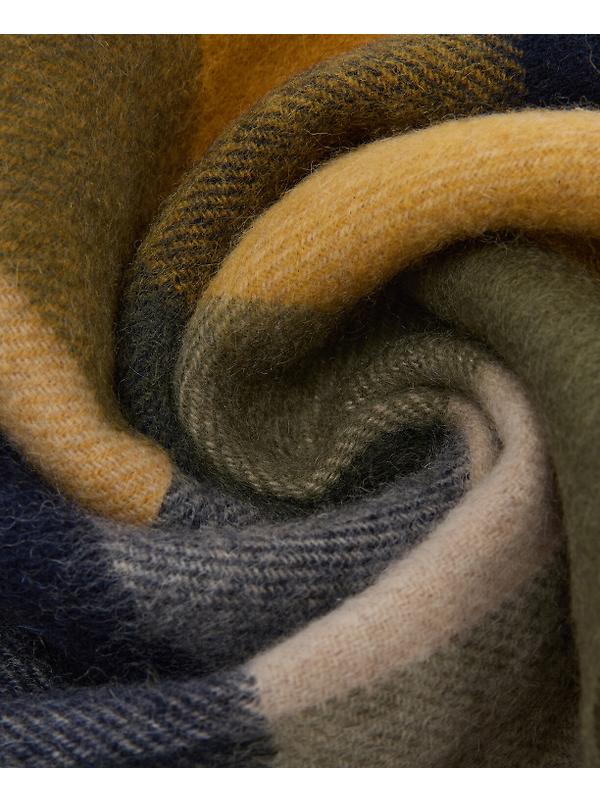 Barbour Large Tattersall Scarf - Forest Mist Image 8