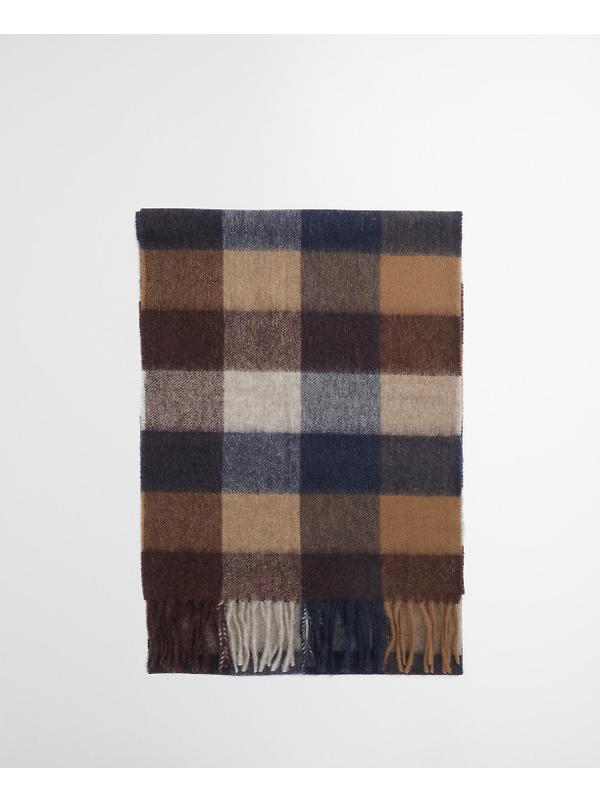 Barbour Large Tattersall Scarf - Midnight Oak Image 4
