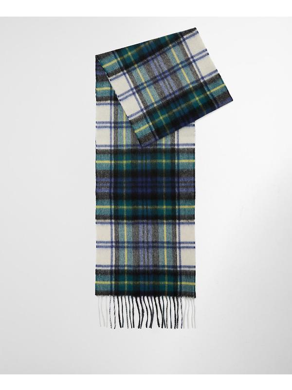 Barbour New Check Tartan Scarf - Lambswool & Cashmere Mix - Dress Gordon Image 3