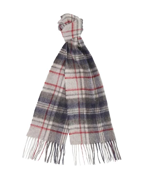 Product image of Barbour New Check Tartan Scarf - Lambswool & Cashmere Mix - Blue Granite