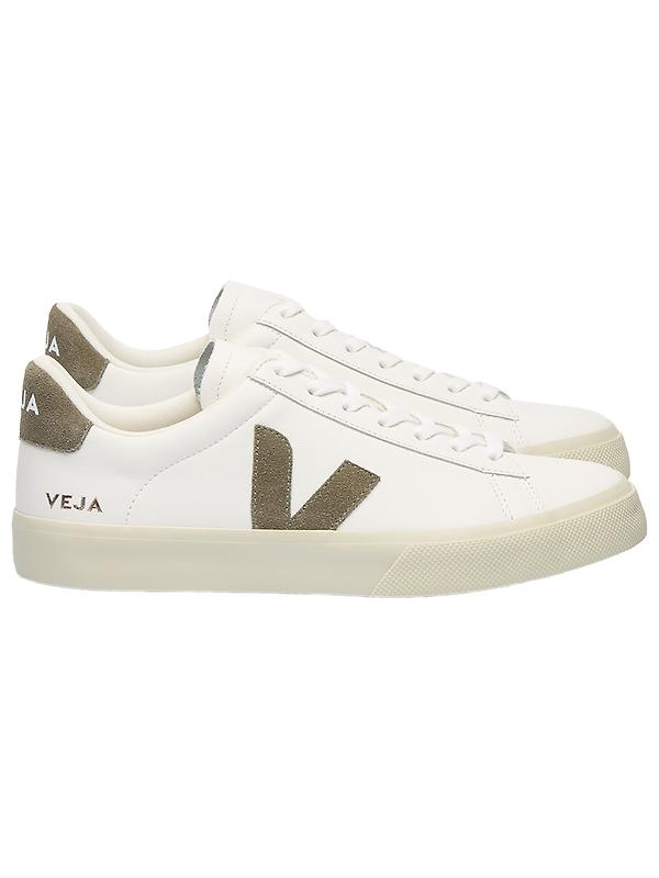 VEJA Women's Campo Leather Sneakers - White Kaki Image 1