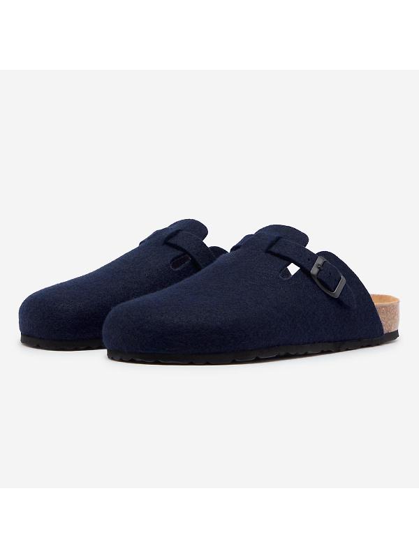 Oliver Sweeney Men's Valadares Recycled Wool Felt Slippers - Navy Image 2