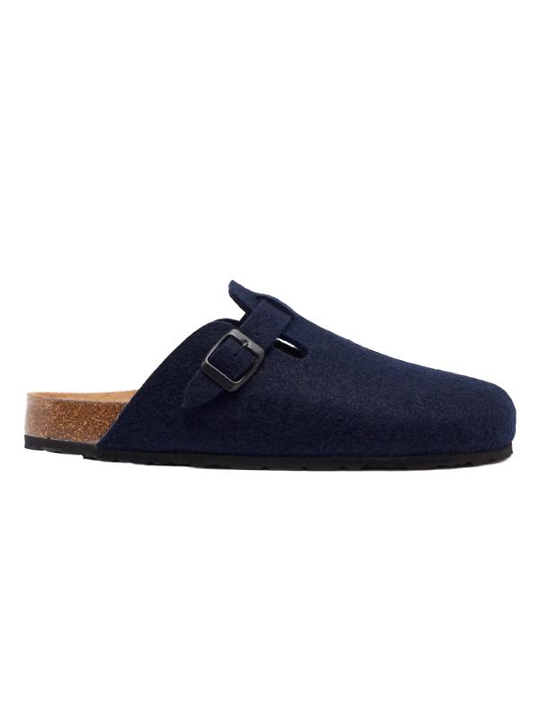 Oliver Sweeney Men's Valadares Recycled Wool Felt Slippers - Navy Product Image
