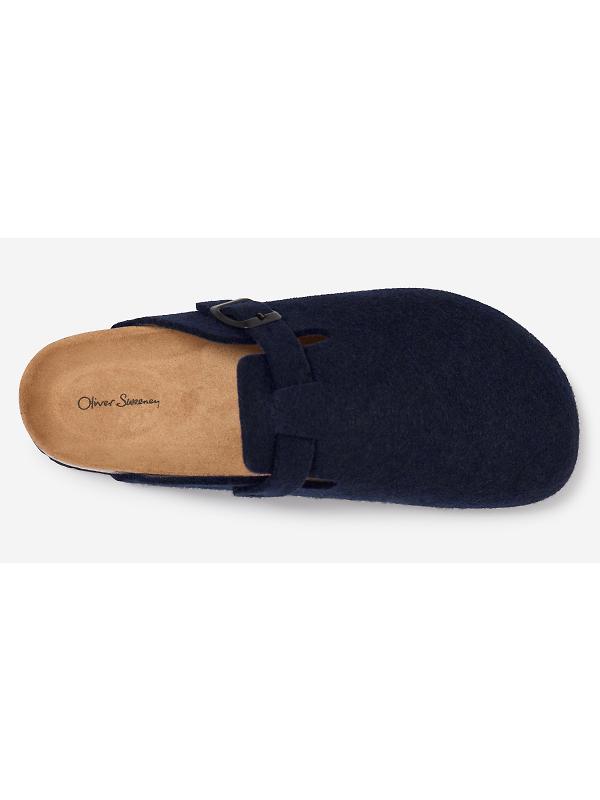 Oliver Sweeney Men's Valadares Recycled Wool Felt Slippers - Navy Image 3