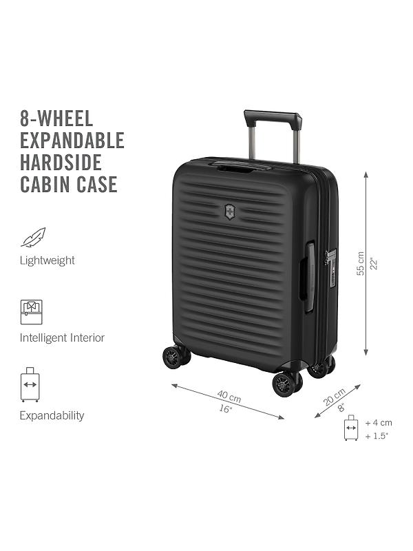 Victorinox Airox Advanced Global Carry-On Hardside Cabin Case - Black Image 2