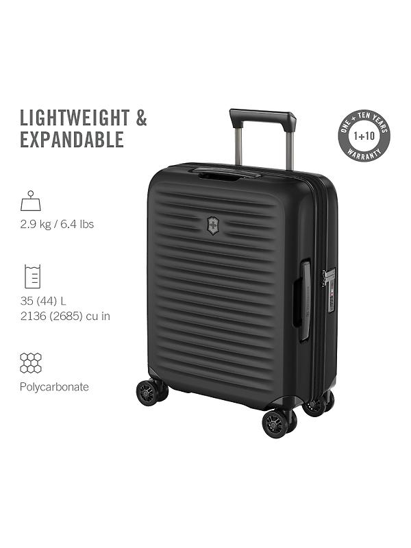 Victorinox Airox Advanced Global Carry-On Hardside Cabin Case - Black Image 3